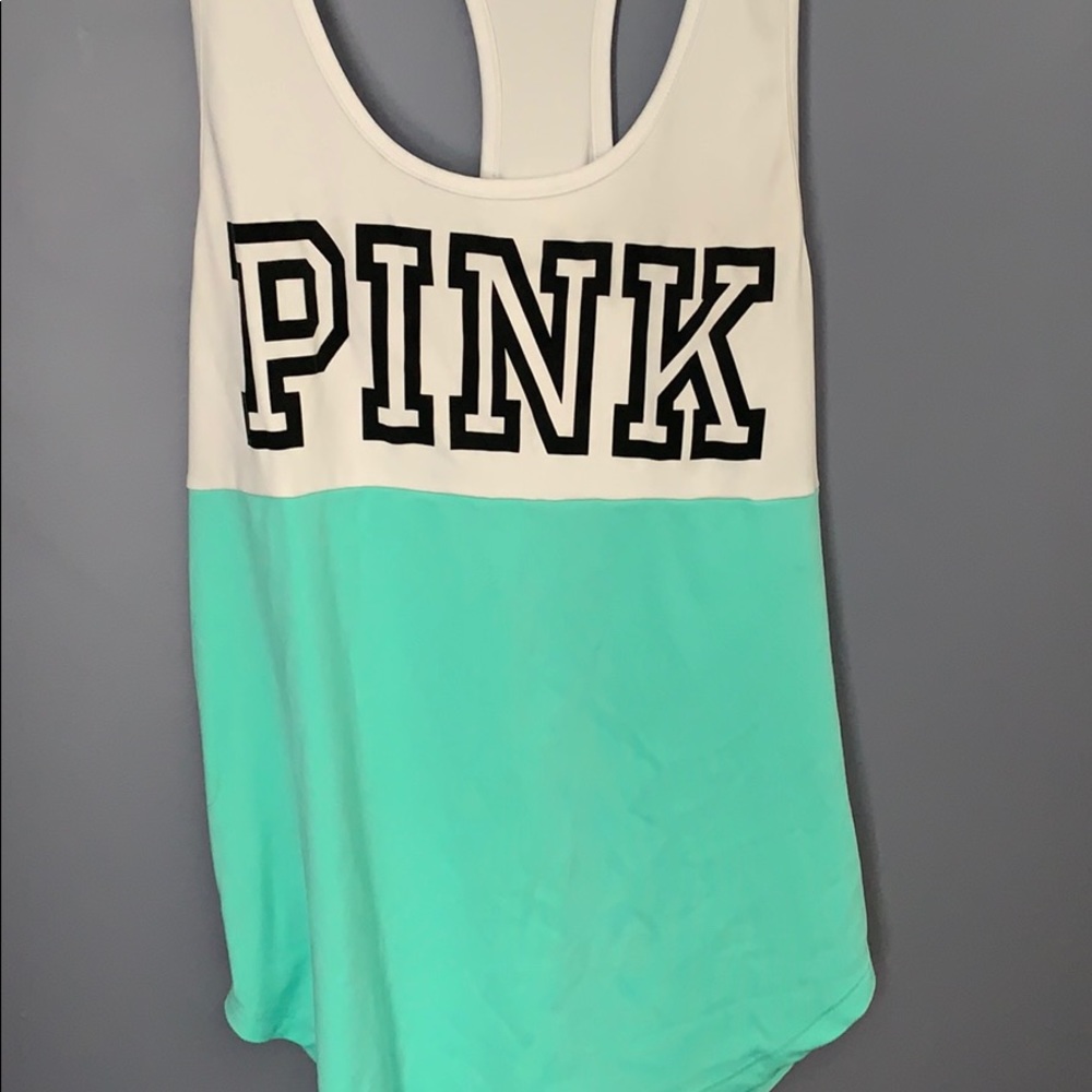 Victoria Secret Pink Racerback Workout Tank - Picture 2 of 3